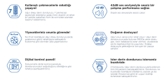UĞUR UED 7238 DTK NF DGT  D/S R 65 Derin Dondurucu 7 yıl garantili