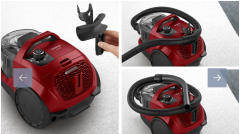 SIEMENS VSX21A300 iQ300 Toz torbasız Süpürge Kırmızı