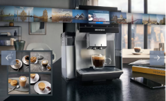 SIEMENS SIEMENS TQ703R07 Tam Otomatik Kahve Makinesi EQ700 integral Inox silver metallic