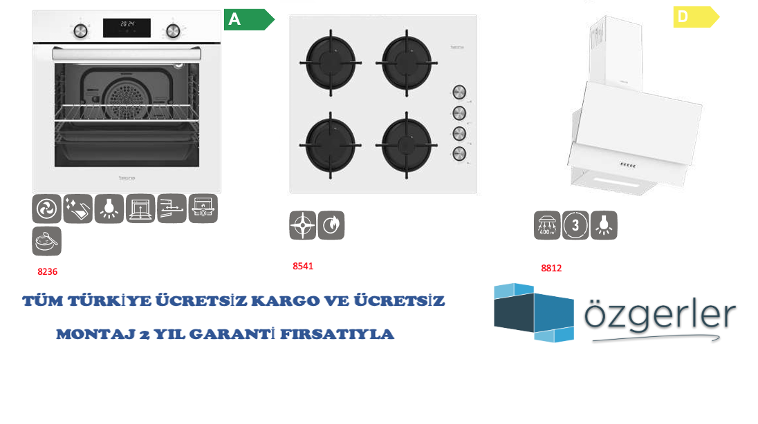 TECNA ANKASTRE SET BEYAZ