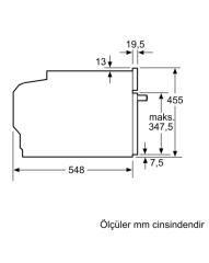Siemens CD634GAS0 Inox Buharlı Ankastre Fırın