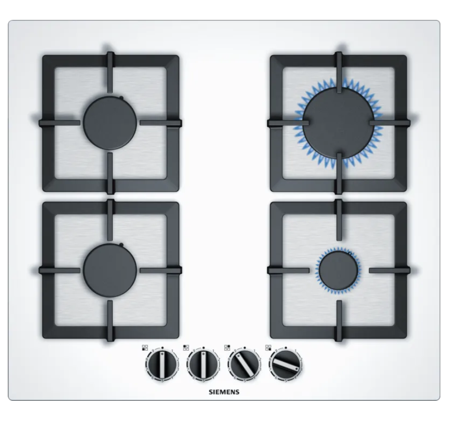 Siemens EP6A2PB20O Doğalgazlı Beyaz Cam Ankastre Ocak