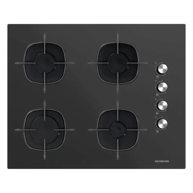 SILVERLINE CS5700E7B01 DOĞAL GAZLI SİYAH ANKASTRE OCAK