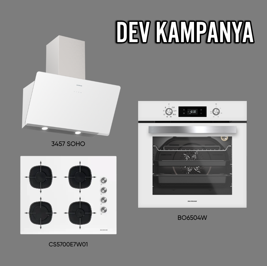 SILVERLINE ANKASTRE BEYAZ SET