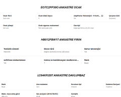 Siemens Beyaz 3'lü Ankastre (HB012FBW1T - EO7C2PP30O - LC64KPJ20T)