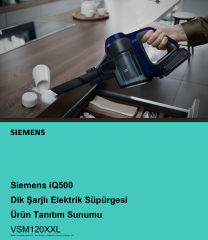 SIEMENS VSM120XXL DİKEY SÜPÜRGE