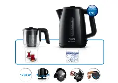 Philips HD7301/00 Daily Collection 1700 W Cam Demlikli Çay Makinesi