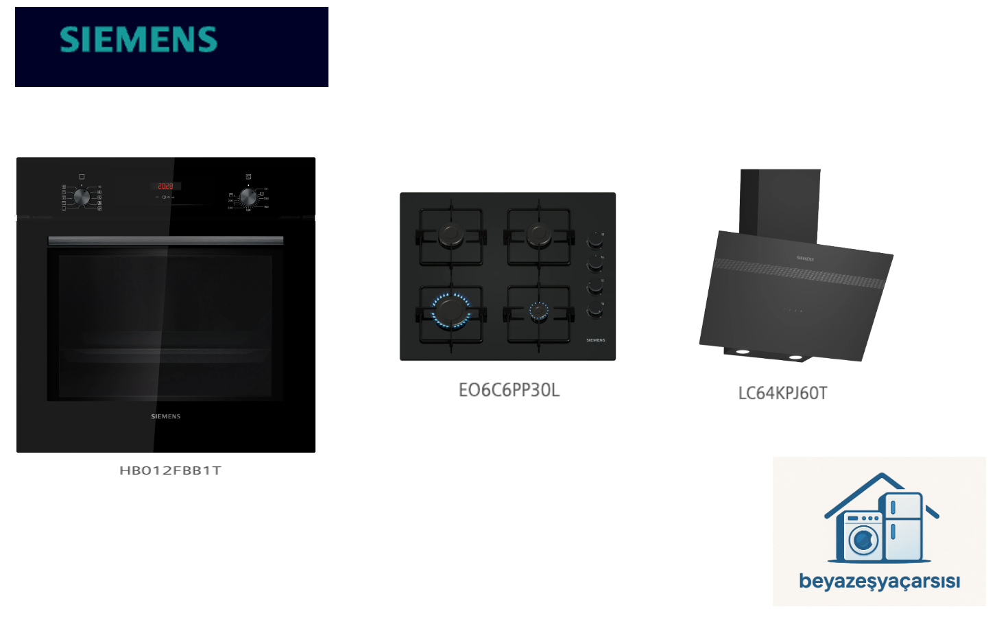 SIEMENS ANKASTRE SET SİYAH