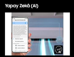 Samsung WindFree Premium Black AR70F24C1DB/SK A++ 24000 BTU Inverter Duvar Tipi Klima