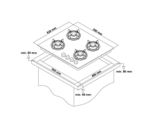 Simfer 3970 Siyah Vitroseramik Ankastre Ocak