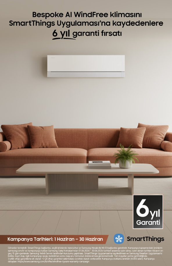 Samsung Wind-Free Premium AR24BXFCMWK/SK 24000 BTU A++ Duvar Tipi Klima