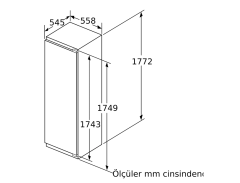 sıemens KI82LAF30N iQ500 Derin Donduruculu Ankastre Buzdolabı