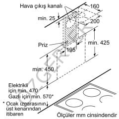 SIEMENS LC68KAK20T iQ500 Duvar Tipi Davlumbaz