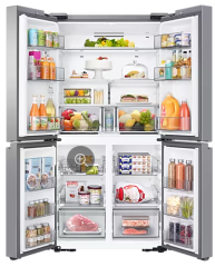 SAMSUNG RF65DG90BESL Gardırop Tipi Buzdolabı, 650 Litre