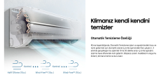 Samsung WindFree Premium Black AR09CXFCABT/SK 9000 BTU Duvar Tipi Split Klima  6 YIL GARANTİ HEDİYE