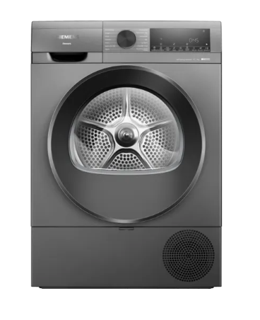 SIEMENS WQ42G20RTR  9 kg Isı Pompalı SİYAH İNOX Kurutma Makinesi