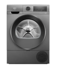 SIEMENS WQ42G20RTR  9 kg Isı Pompalı SİYAH İNOX Kurutma Makinesi